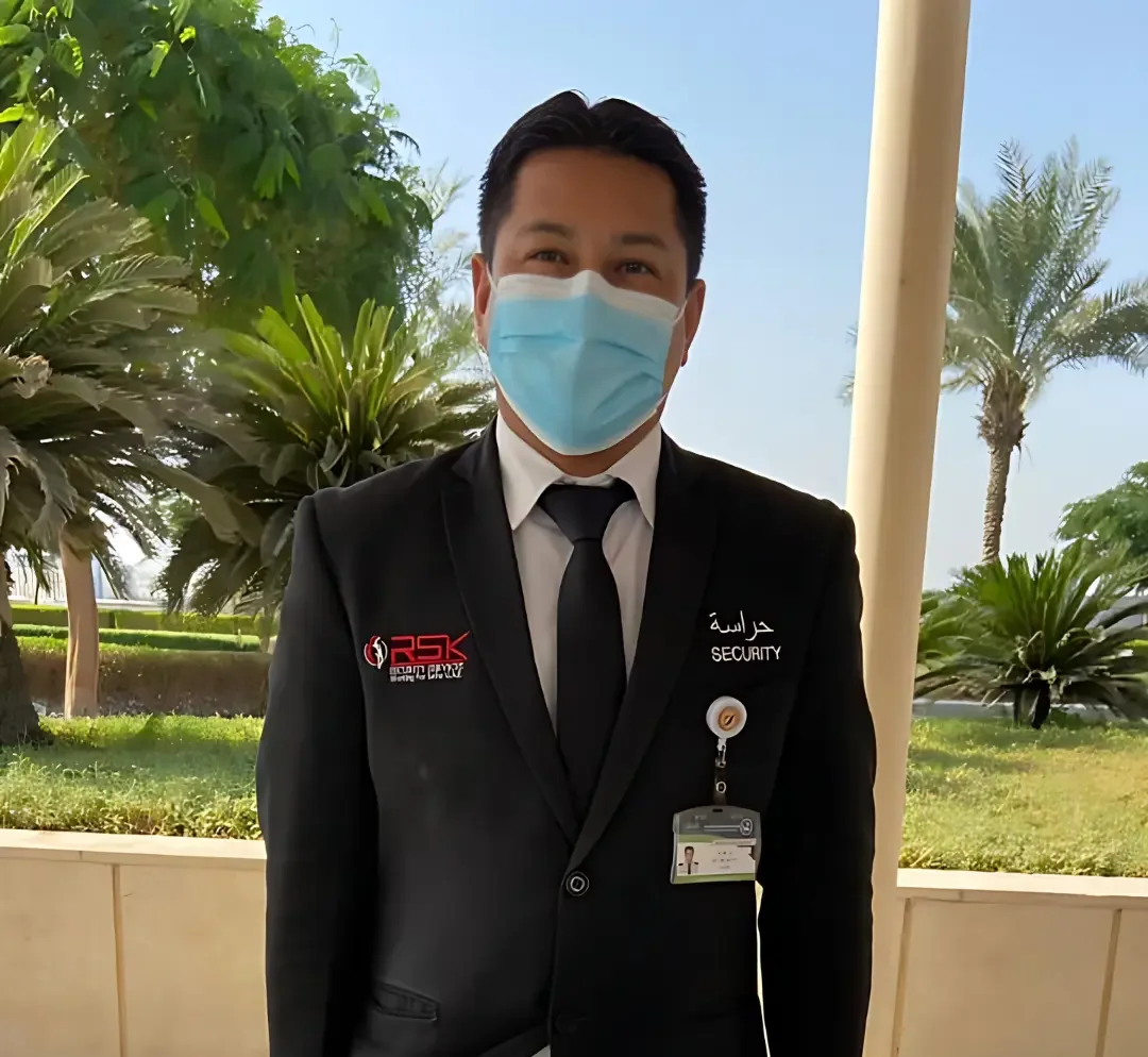 Professional security guard team in UAE
